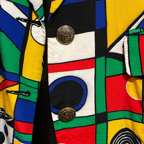 Vintage 1980’s Multicolor Geometric Blazer - Picture 10 of 12